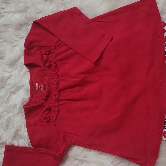 GYMBOREE Toddler girl's matching set- long sleeve shirt and flower pants size 2T - Picture 2 of 8